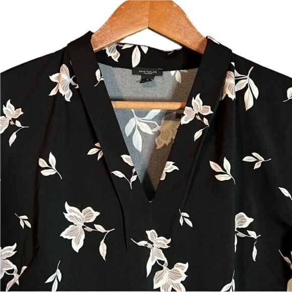 Ann Taylor factory floral short sleeve dress - Picture 2 of 7